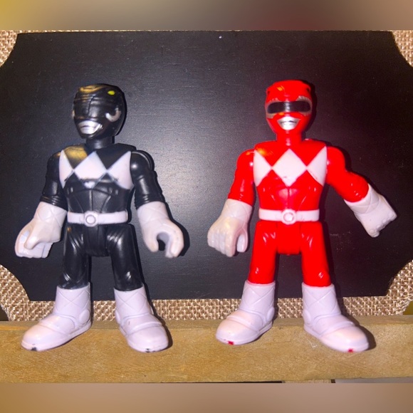 Power Ranger Toys Mighty Morphin Power Rangers Black Red Lot 2
